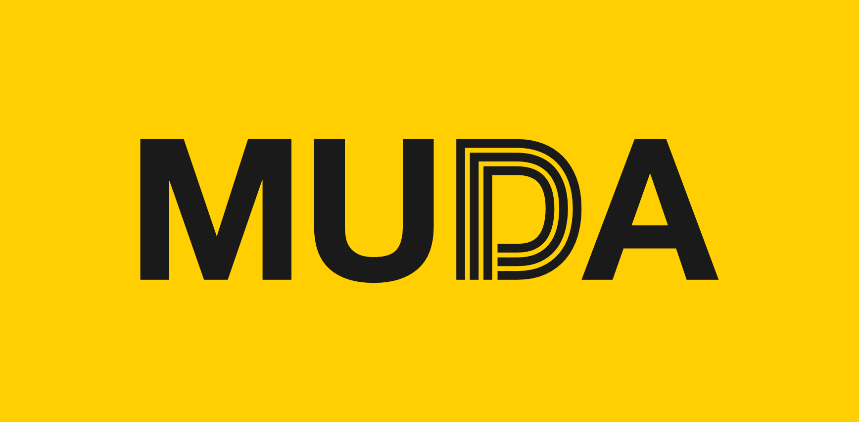 MUDA Logo Yellow